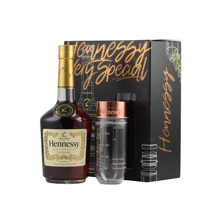 Cognac Hennessy VS 40% 0,7L + shaker