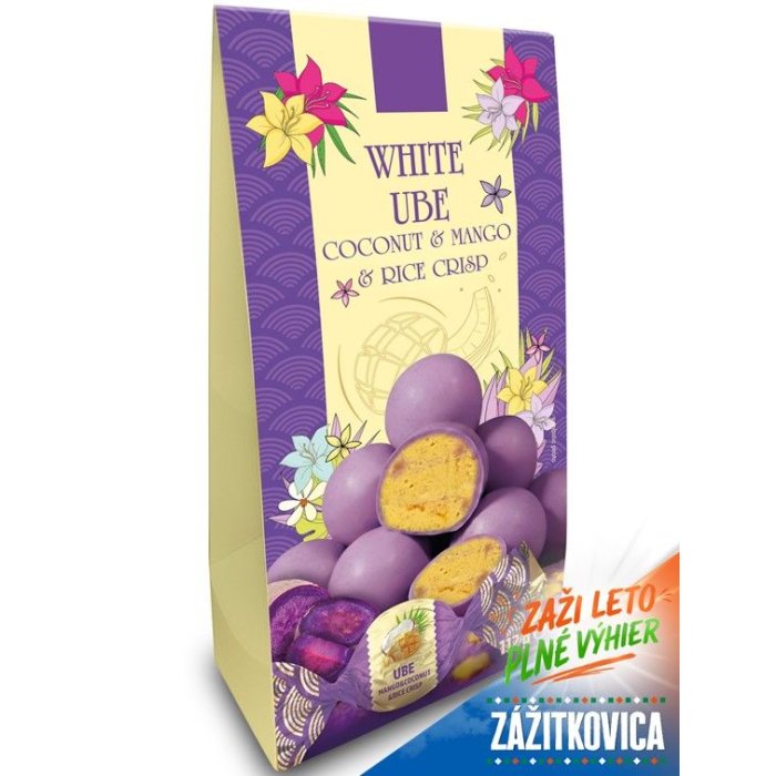 Pralinky White UBE Mango & Coconut 112g