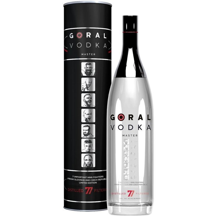 Goral Vodka MASTER 40% 1,75 Limitovaná edícia – 7 najvýznamnejších MMA bojovníkov zo Slovenska a Českej republiky