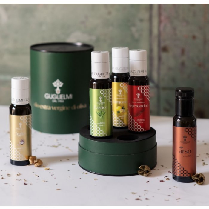Guglielmi Ochutené olivové oleje – degustačný set 5x 100ml